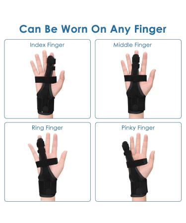 Full Trigger Finger Splint - Adjustable Hand & Wrist Brace for Pain Relief Arthritis Tendonitis & Fractured Fingers - International Shipping Available - Buy Online on GoSupps.com