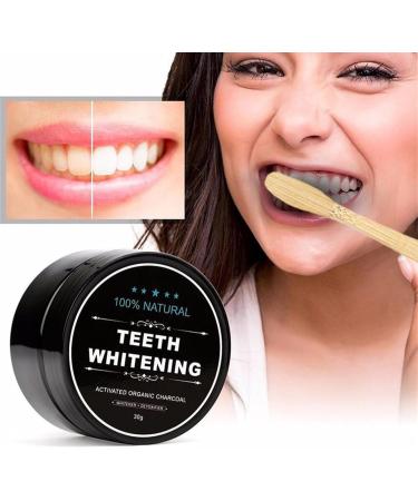 Teeth Whitening Kit: Toothpaste Activated Carbon Powder & Toothbrush for Stain Removal & Brightening - Buy Online on GoSupps.com