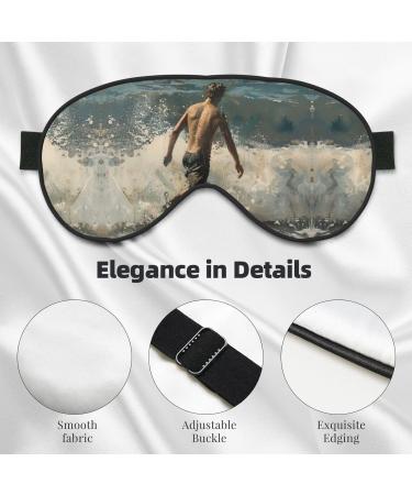 Beach Surf Print Double-Sided Eye Mask Soft and Light Blocking for Enhancing Sleep Quality - Buy Online on GoSupps.com