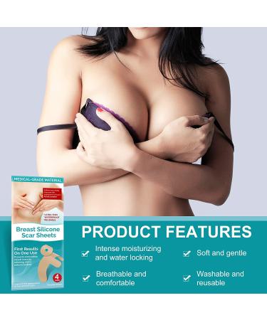 8 Pcs Medical Grade Silicone Scar Sheets for Breast Recovery & Scar Reduction - Buy Online on GoSupps.com