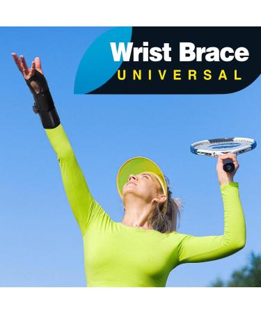 Adjustable Wrist Brace for Carpal Tunnel | Night Sleep Support | Arthritis & Tendonitis Relief - Black - Buy Online on GoSupps.com