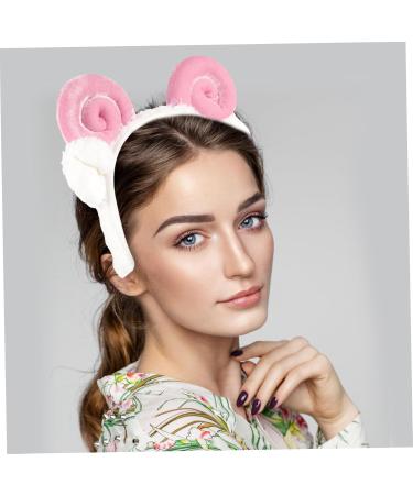 MUSISALY Headdress Head Bands Headbands Dress for Zoo Animal Headband Sheep Hair Band Christmas Head Bopper Hair Accessories for Spa Headband Wool Hat Man Fluffy 25.00X20.00X2.00CM Pink - Buy Online on GoSupps.com