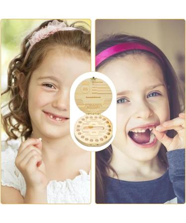MDJEWV Wood Milk Teeth Box | Unique Tooth Souvenir for Girls & Boys | Perfect Baby Gift for Birth (Round Horse Design) - Buy Online on GoSupps.com