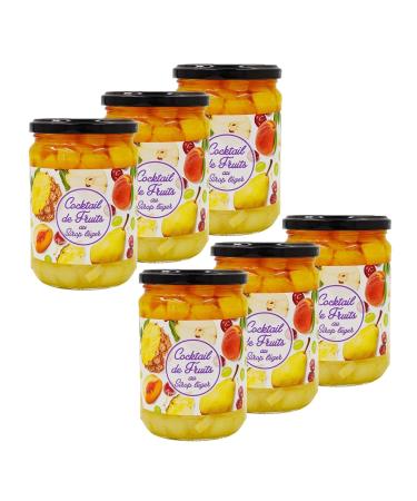 Agidra Set of 6 Fruit Cocktail in Light Syrup - Pot 560