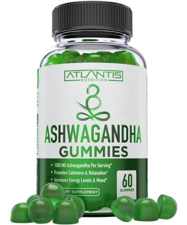 Supergreen Magnesium & Ashwagandha Gummies - Sleep Aid & Muscle Cramp Relief | Immune Support with Spinach, Broccoli, Green Tea & Acai - 60 Gummies - Buy Online on GoSupps.com