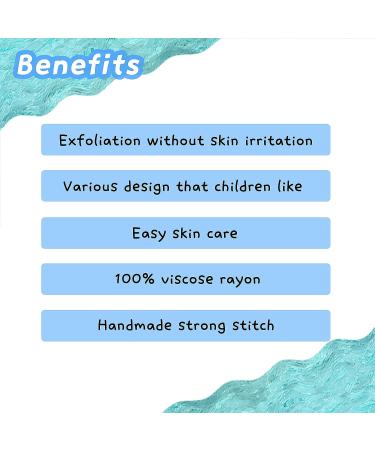 Hwangsil Exfoliating Towel 4pcs - Korean Bath Washcloth for Soft Skin Care | Lamoure Zoo Design - Buy Online on GoSupps.com