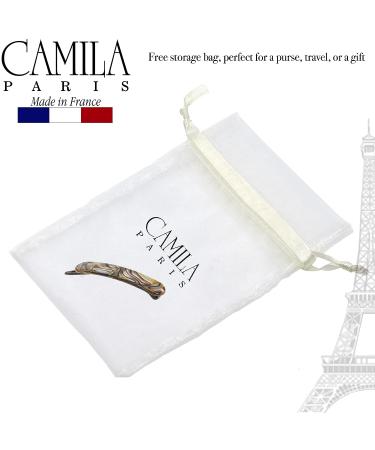 Camila Paris CP2818 French Handmade Onyx Hair Barrette Clip for Girls - Metal-Free Strong Hold Grip, Durable Styling - Made in France - Buy Online on GoSupps.com