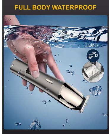 Hair Clippers Beard Trimmer for Men: 11-in-1 Hair Clippers USB Type-C Men Nose Trimmer Metal Aluminum Hair Trimmer Body Trimmer Facial Trimmers for Men Waterproof Electric Clippers for Men Grey - Buy Online on GoSupps.com