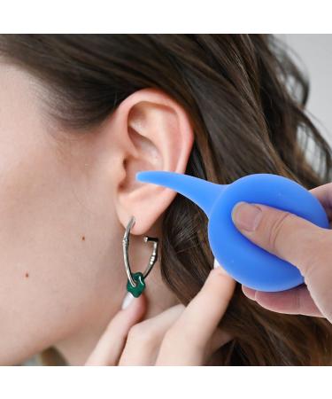 Healeved 75ml Blue Ear Bulb Syringe for Ear Cleaning - Squeeze Bulb Dust Suction & Blowing Ball - Buy Online on GoSupps.com