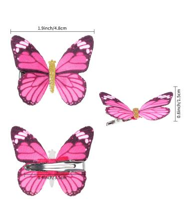 Glitter Butterfly Hair Clips Set for Teens and Women - 18 Pieces - Buy Online on GoSupps.com