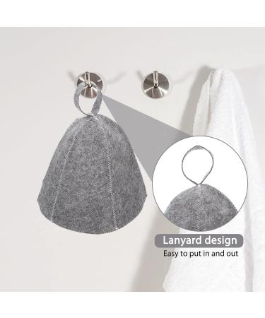 Saunahut 3Pcs Men s Felt Sauna Hats Ideal for Saunas & Baths | Comfortable & Durable - Buy Online on GoSupps.com