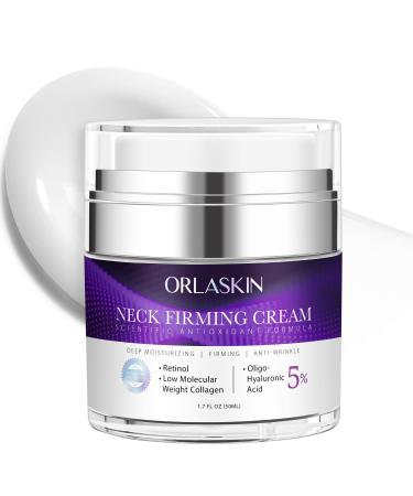 Neck Firming Cream, Retinol Cream for Face&Neck for Tightening Firming Anti-aging Face Moisturizer with Retinol Collagen & Hyaluronic Acid Lift Wrinkle for Women and Men 1.7 Fl. Oz.