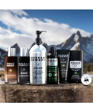 Herban Cowboy Body Wash Rich Cologne Scent Enhanced with Plant-Powered Ingredients Vegan Body Wash (Dusk 30 Ounce Aluminum Bottle) - Buy Online on GoSupps.com