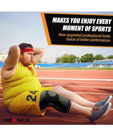 NEENCA Copper Knee Brace with Gel Pad & Stabilizers - Large Size for Knee Pain Relief - Buy Online on GoSupps.com