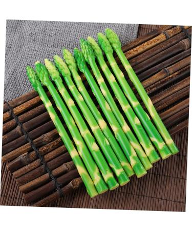 HOMSFOU 50 Pcs Simulated Asparagus Ornaments Fake Vegetables Asparagus Decor Fake Plastic Lifelike Vegetables Faux Asparagus Fern Plastic Vegetables Model Fake Food Model Sample Pvc Plant Light Greenx5pcs 19X0.9CMx5pcs - Buy Online on GoSupps.com