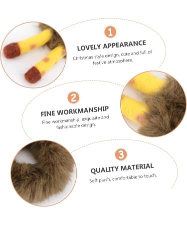 FRCOLOR 1pc Antler Plush Hair Tie Hair Beads for Girls Baby Hair Ties Ponytail Holders for Thick Hair Baby Decor Hair Ties Kids Ring Holders Hair Accessories Manual Child Rubber Band - Buy Online on GoSupps.com