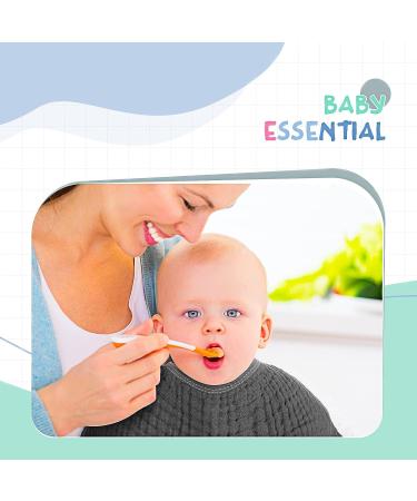 Irenare 6-Piece Large 20x10 Inch Muslin Burp Cloths - Multi-Color Washcloths for Baby Burping Diapers - Absorbent Assorted Colors - Buy Online on GoSupps.com