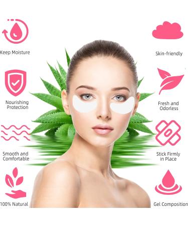 Sunallwell Under Eye Patches - 60 Pairs with Eyelash Brush Set and Tweezers for Eyelash Grafting, Extension, and Makeup Application - Lint-Free Beauty Mask Tool - Buy Online on GoSupps.com