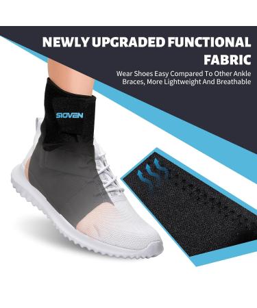 Ankle Brace for Sprains & Support - Compression Sleeve for Men & Women | Stabilize Achilles Tendonitis Running & Basketball (Large - Buy Online on GoSupps.com