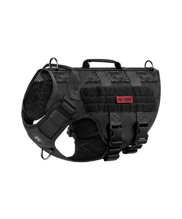 Oneigris no-pull dog harness Aire mesh adjustable safety harness Ultra breathable for large/medium dog breast harness Dog hardness with 2 handles dog vest black s (neck: 36-51cm breast: 51-69cm) - Buy Online on GoSupps.com