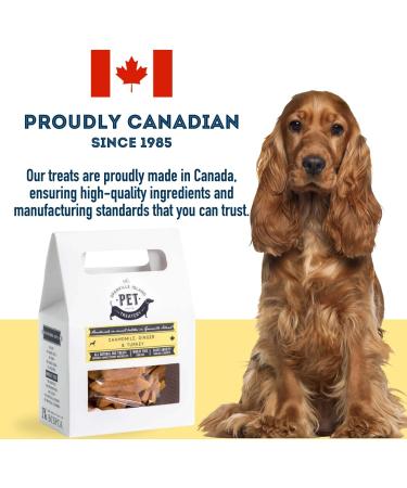 The Granville Island Pet Treatery|Gift Box Chamomile Ginger & Turkey Biscuits for Dogs All Natural & Chemical- Free Great As A Hostess Gift Or Thank You Made in Canada|88865 Ginger & Turkey 135 g (Pack of 1) - Buy Online on GoSupps.com