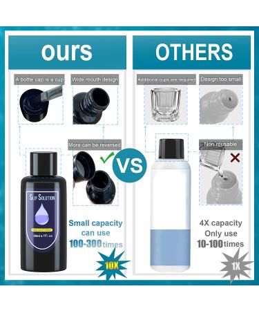 6-in-1 Poly Gel Nail Kit with Slip Solution Liquid - Includes Brush and Nail Tips Clip - DIY Poly Extension Gel Nails - Buy Online on GoSupps.com
