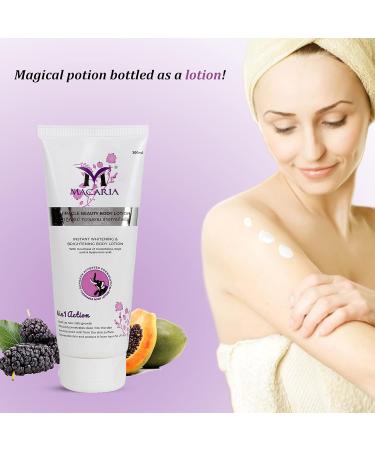 Miracle Beauty Instant Whitening Body Lotion for Very Dry Skin for Men & Women with Glutathione Hyaluronic Acid & Vitamin E for Instant Hydration & Glow Suitable for All Skin Types 100ml - Buy Online on GoSupps.com