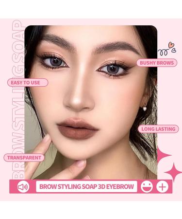 MISOYER Eyebrow Wax Feathery Brows Transparent Makeup Soap Waterproof Clear Eyebrow Wax Solipour Styling Kit for Women - Buy Online on GoSupps.com