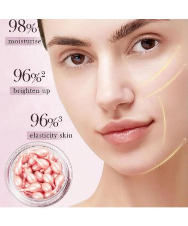 Face Serum Capsules Anti Aging Serum for Face Naturals Collagen Oligopeptide Serum Capsules Collagen Peptide Anti Wrinkle Serum Dark Spot Corrector Long Lasting Hydration Restore Elasticity - Buy Online on GoSupps.com