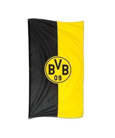 Borussia Dortmund BVB flag in portrait format (100 x 200 cm) Multicoloured One Size Single