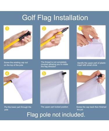KINGTOP Standard 420D Nylon Golf Flag for Practice Putting Green - PGA Regulation 14x20 Blank Red Flag 1 Pack - Buy Online on GoSupps.com