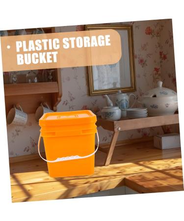 TOKIDNY Sealed Bucket Laundry Organizer White Paint Bucket Refillable Dispenser Water Pails Buckets Plastic As Shown - Buy Online on GoSupps.com