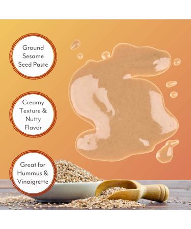 Roland Foods Tahini: Pure Ground Sesame Seed Specialty Imported 1-Pound Jar - Buy Online on GoSupps.com