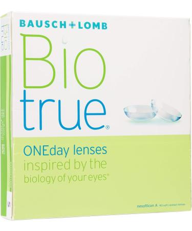 Bausch and Lomb Biotrue Oneday Daily Spherical Contact Lenses - 90 Pack | BC 8.6 mm DIA 14.2 mm -2.75 Diopter | Soft & Comfortable for All-Day Wear - Buy Online on GoSupps.com