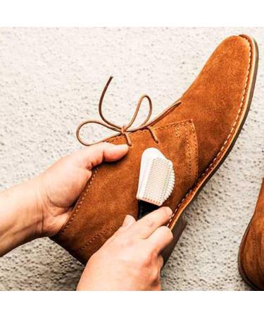 Suede Brush Set for Leather Boots - 2Pcs 4-Sided Multifunctional Nubuck & Nylon Bristle Brushes - Buy Online on GoSupps.com