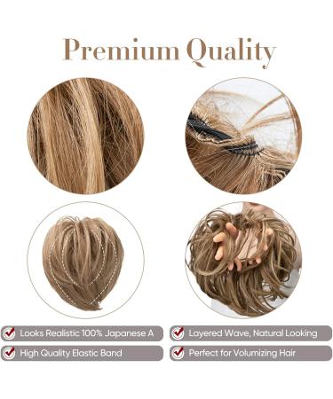 Hair Bun Synthetic Hair Bun with Elastic Rubber Band Messy Bun Wig Hair Bun Curly Hair Bun Donut Hair Ties Women Hair Bun Hair Extension Hair Piece (Size : 1 PC Color : Light Auburn) 1 PC Light Auburn - Buy Online on GoSupps.com