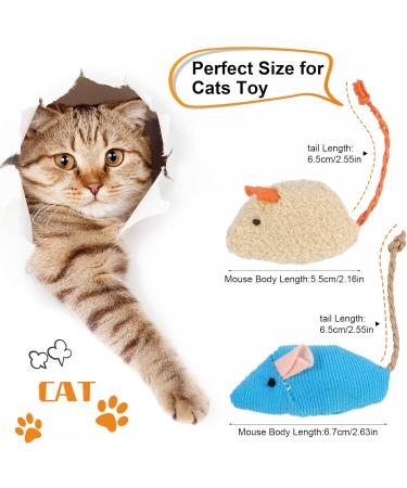 Chef Vinny 9 Pcs Cat Mouse Toys Catnip Cat Toys Chew Toys for Cat Soft Plush Catnip Cat Toys Mice Toys with String Tails Interactive Play for Cat Puppy Kitty Kitten - Buy Online on GoSupps.com