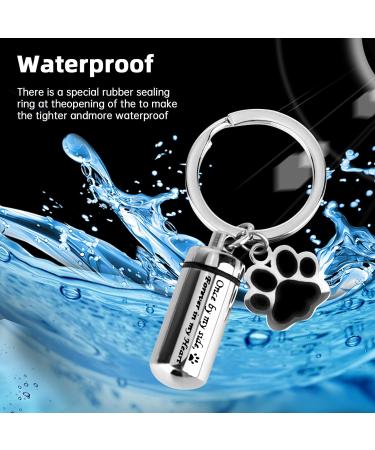  CTDMJ Stainless Steel Dog Paw Cremation Urn Keyring Small Urns for Ashes Ashes Urn Mini Cremation Urn Memorial Ashes Keepsake Keychain Pet Charms Locket Pendant Cremation Jewellery for Ashes - Buy Online on GoSupps.com
