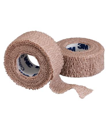 3M Coban Self-Adherent Wrap 1581 1 Inch x 5 Yards - 6/Packs of 5 Rolls