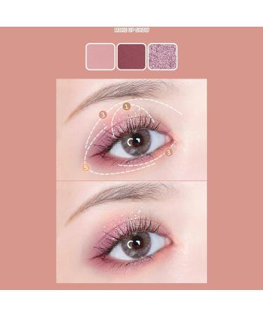 Makeup eyeshadow palette 6 colors unique shape long lasting highly pigmented colorful cosmetics mixable eye makeup for a natural look burgundy - Buy Online on GoSupps.com