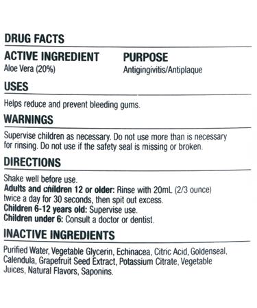 The Natural Dentist Healthy Gums Mouthwash, Orange Zest Flavor, 16.9 fl oz Bottle - Buy Online on GoSupps.com