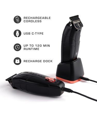 RED Pro Cordless Hair Finishing Trimmer for Men | Electric Wireless Beard Detailer - Matte Black T-Blade & Zero Gapped Ideal for Barbers & Stylists - Buy Online on GoSupps.com
