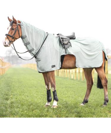 Busse Fly Riding Rug Moskito III - Navy & Smoke Green (Grey) | Premium Equestrian Gear for International Shipping - Buy Online on GoSupps.com