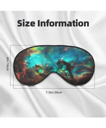 FoRes Universe Galaxy Space Print Eye Mask - Adjustable Light Blocking Sleep Mask for Adults | Unisex Smooth Design for Deep Rest - Buy Online on GoSupps.com