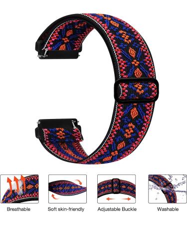 Fitbit Versa 2 Stretchy Bands for Women Men - Adjustable Elastic Replacement Wristband - Buy Online on GoSupps.com