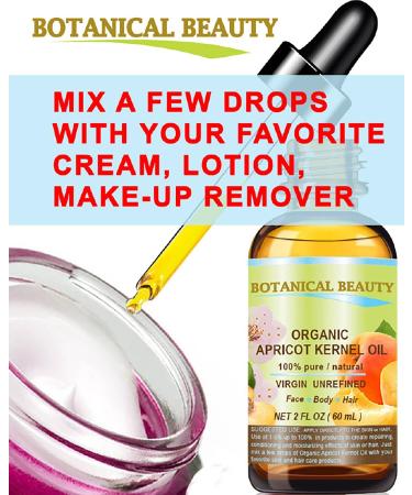 Buy Organic Apricot Kernel Oil - 100% Pure Virgin Cold Pressed Carrier Oil for Face Hair Body & Nails | Anti-Aging | 4 oz - Botanical Beauty - Buy Online on GoSupps.com