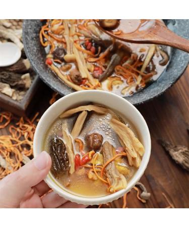 Soup Package of 11 Types of Mushrooms Dry Abalone Nutritious Mushroom Soup Bag Nutritious Mushroom and Herb Soup Set QICAIJUNGUTANG 11 Types Mushroom Soup Packets 45g/Bag (2Pcs) - Buy Online on GoSupps.com