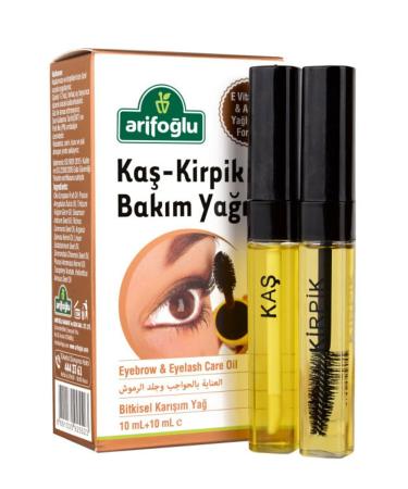 Arifoglu Eyebrow Care Oil 10ml + 10ml with Argan Oil and Natural Vitamin E