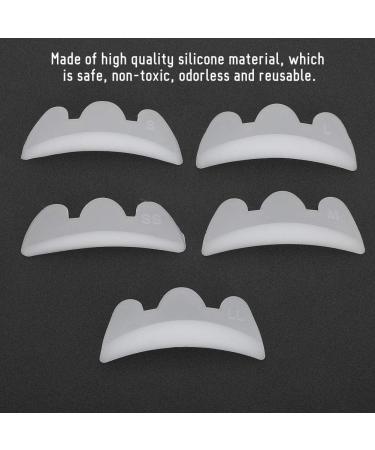 5 Pairs Silicone Eyelash Perm Pads - Beauty Tool Set for Curling & Lifting | International Shipping - Buy Online on GoSupps.com