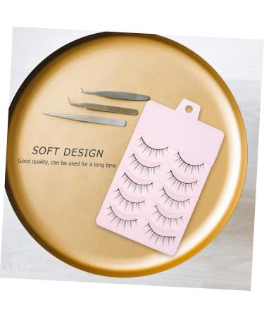 POPETPOP 5 Pairs Fake eyelashes Artificial Eyelashes Transparent Band Eyelash long eyelash Reusable Eyelashes Natural Look Eyelashes 3D Faux Lashes chemical fiber woman Japanese Acrylic - Buy Online on GoSupps.com
